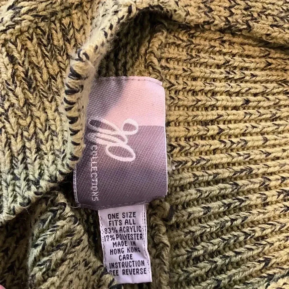 JP collections vintage Green Pullover Sweater Long‎ Sleeve Mock Neck One Size - Picture 2 of 8